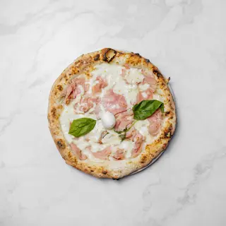 PIZZA BIANCA CON COTTO