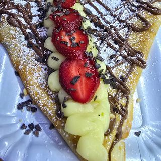 Crêpe con cioccolato fondente