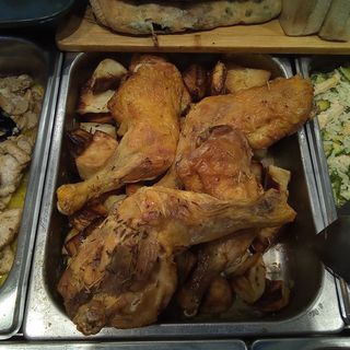 Coscio di pollo con patate
