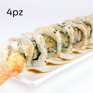 119.Hand roll con gamberi in tempura