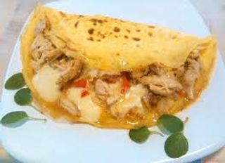 77. Omelette con pollo