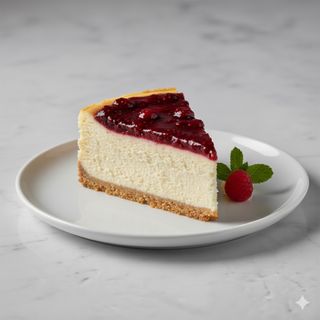 Cheesecake casero (porción)