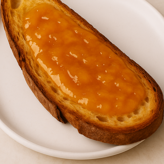 Tostada Con Mermelada De Melocotón
