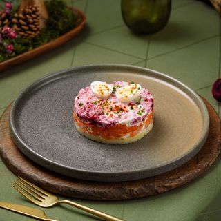 Șubă cu somon în stil gourmet