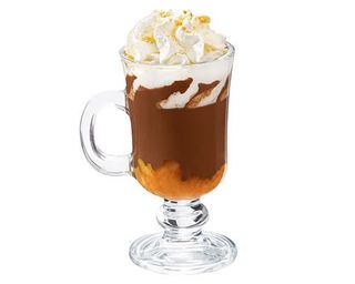 Czekolada Mleczna z Gruszkami na Miodzie, Bitą Śmietaną i Kruszonką (200 ml)