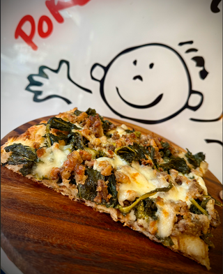 trancio di focaccia pulcinella