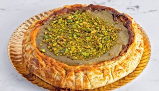 Tarta De Queso, Pistacho Y Chocolate Blanco 