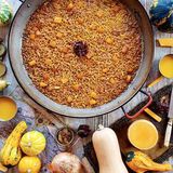 Arroz de calabaza, cebolla y sepia. El pelirrojo "Sin gluten"