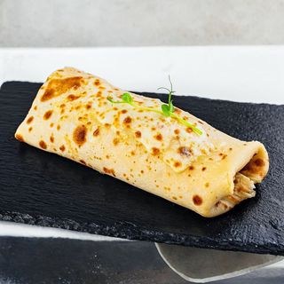 Pancake with chicken