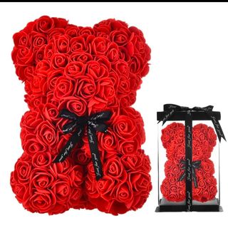 Peluche rose artificielle 