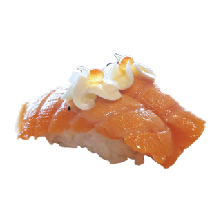 3. Nigiri Salmón flambeado