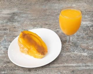 Menu Fatia de Bolo + Sumo de Laranja Natural