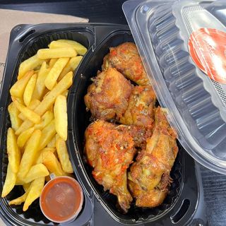 Chicken Wings and Chips