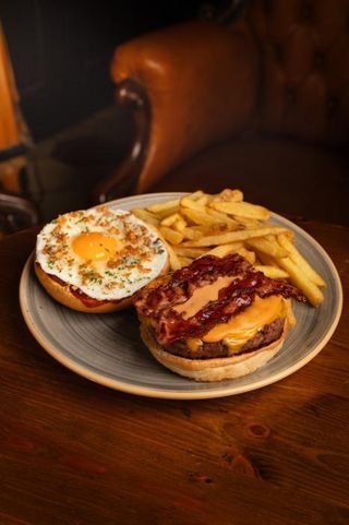 Upside Down NY Burger