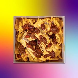 Patate Large taglio Dippers con Chili di Carne e Cheddar