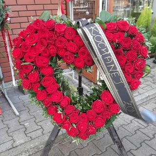 Wieniec pogrzebowy serce
