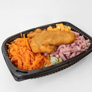 Ración de ensalada de queso