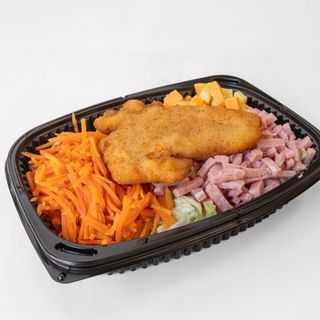 Ración de ensalada de queso