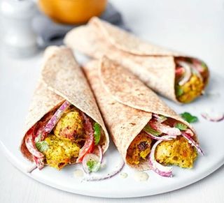 Chicken tandoori wrap