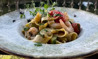 Tagliatele con Gamberi