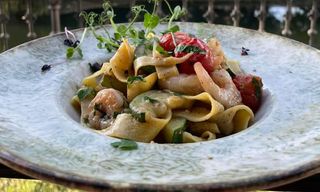 Tagliatele con Gamberi