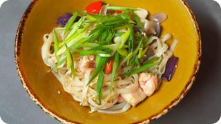 Лапша-вок с креветками