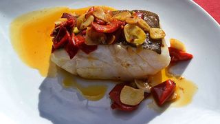 Lomo De Bacalao A La Bilbaina