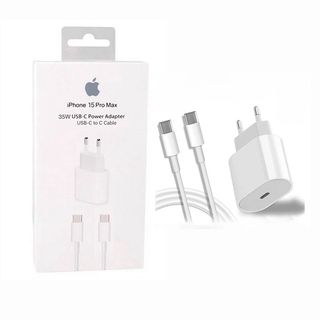 Iphone 15 Pro Max 35w Usb-c Power Adapter Usb-c To C Cable