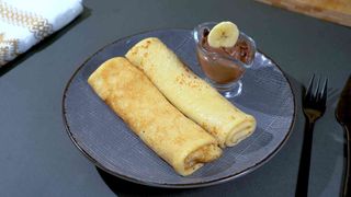 Clatite cu nutella si banane