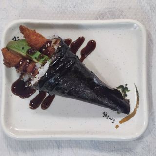 #65 Temaki De Langostino Frito (1 Ud.)