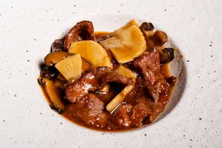 147. Manzo con bambù e funghi shiitake