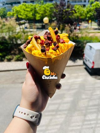 Batata frita c/ Bacon e Cheddar 