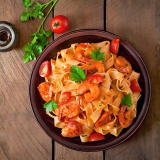 Tagliatelle sa gamborima u sosu od cherry paradajza 350g