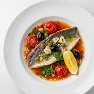 Filetto di spigola, ombrina o orata all'acqua pazza