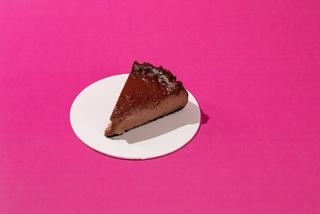 Tarta De Queso Porción Chocolate Belga