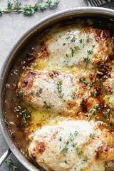 French Onion Chicken And Cheese Skillet