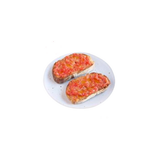 Rebanada De Tosta Con Aceite Y Tomate