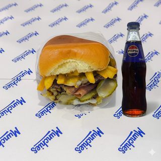 Bully Boy burger +Pepsi