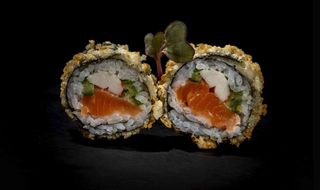 104.Uramaki Tempura De Salmón  (8 Uds.)