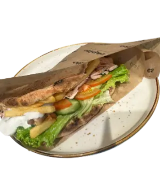 Гирос с курицей и греческим йогуртом в печи (390г)