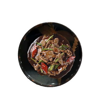 Ternera salteado con pimiendos