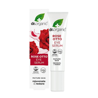 Dr Organic ვარდის ეთერზეთის თვალის შრატი