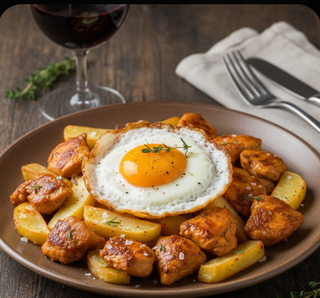 Zorza De Pollo Con Patatas Y Huevo