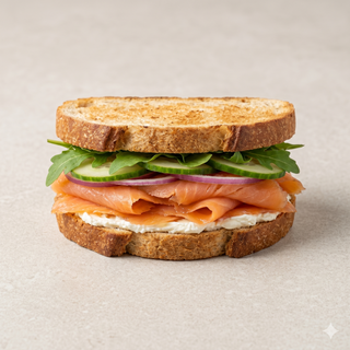 Sándwich De Salmón Ahumado