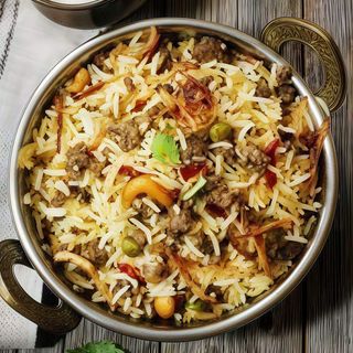 122. Cordero Masala Cocinado Con Arroz