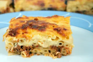 Gratinirane makarone sa mesom