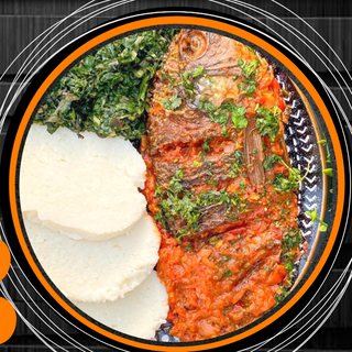 Fish stew with ugali