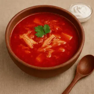 Борщ український з куркою (300г)