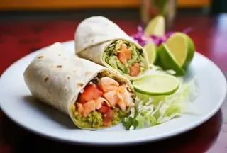 Menú taco de frutos del mar
