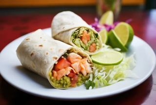 Menú taco de frutos del mar